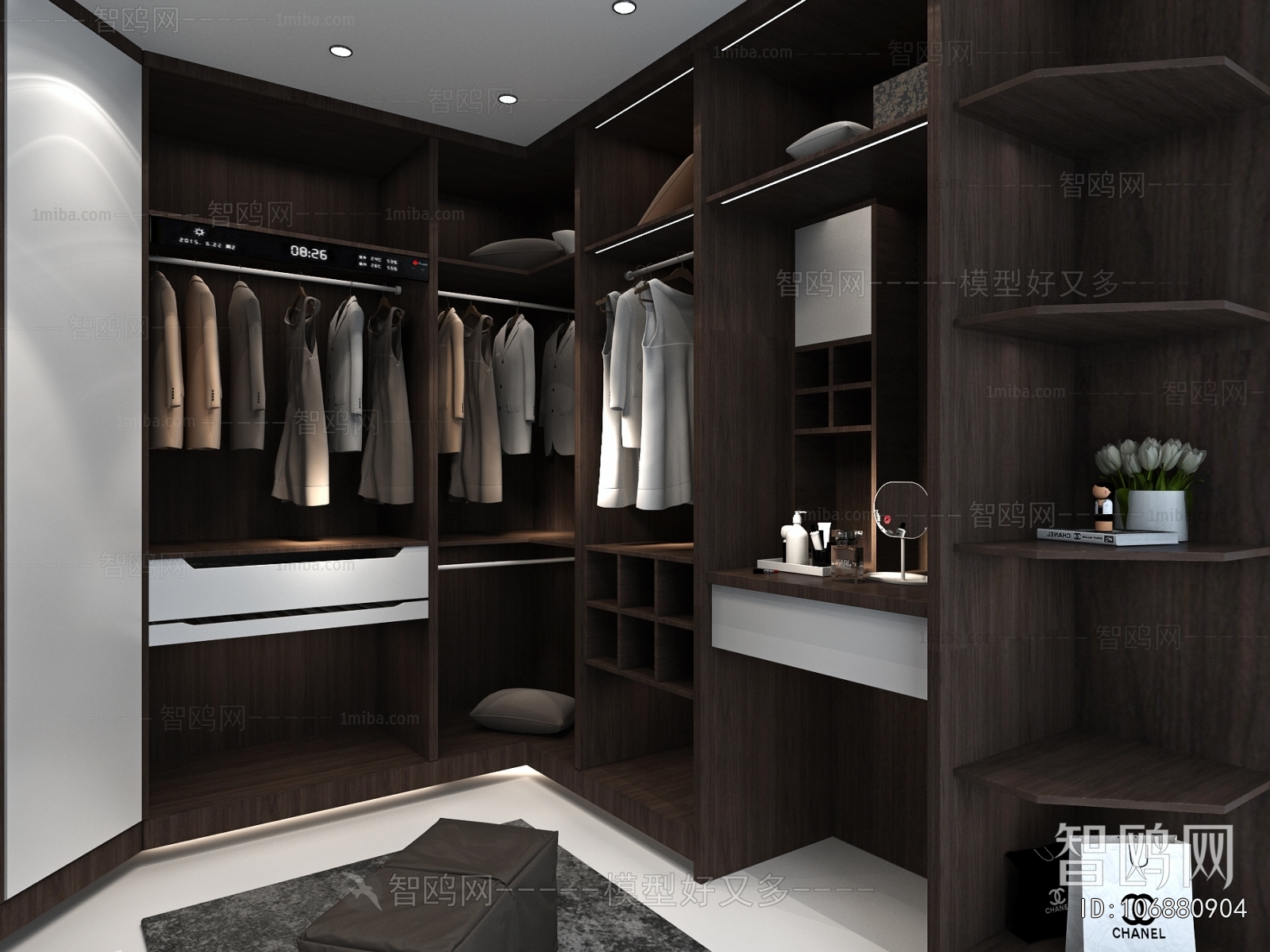 Modern Clothes Storage Area