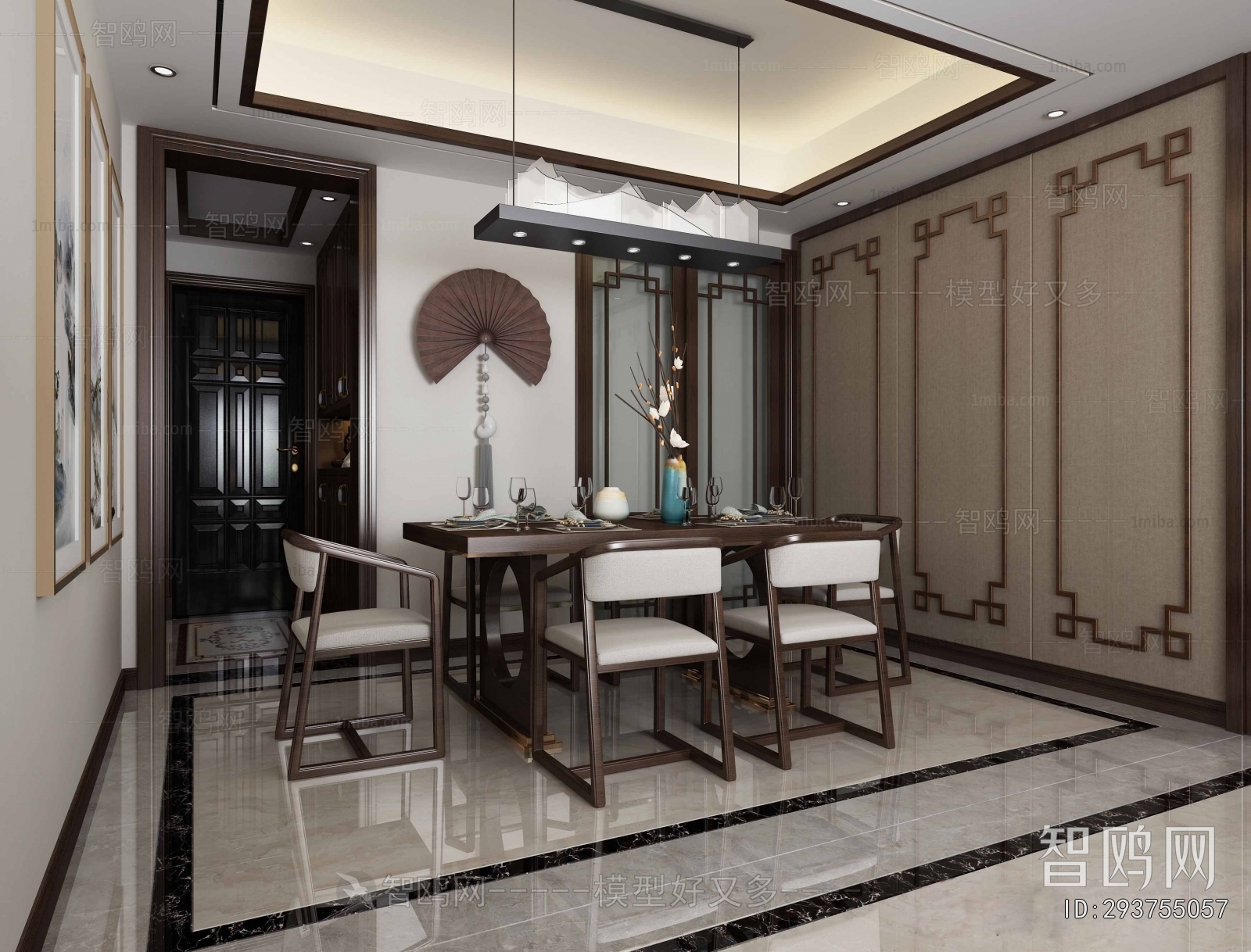 New Chinese Style Dining Room