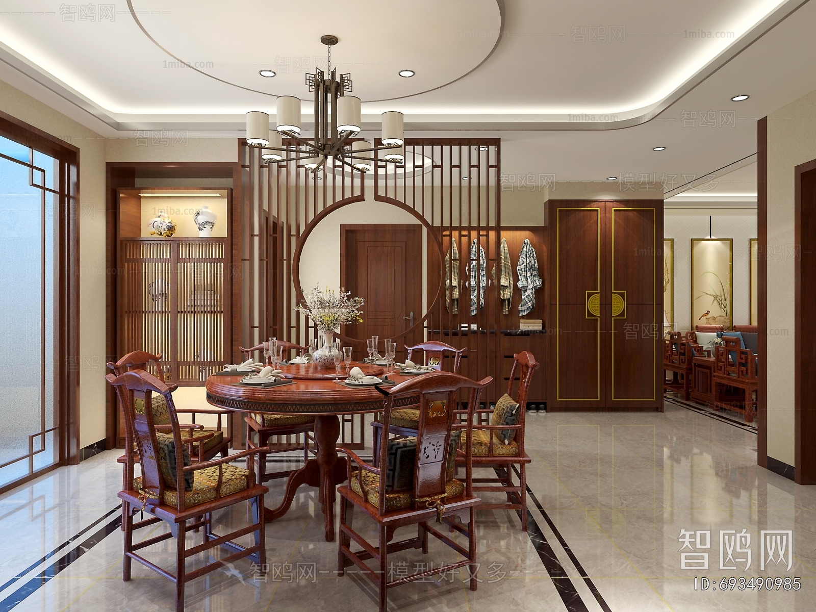 New Chinese Style Dining Room