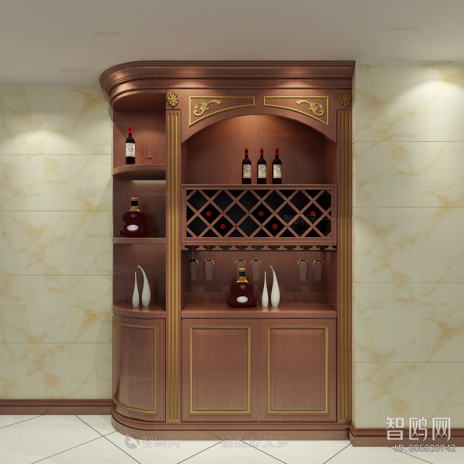 European Style Wine Cabinet