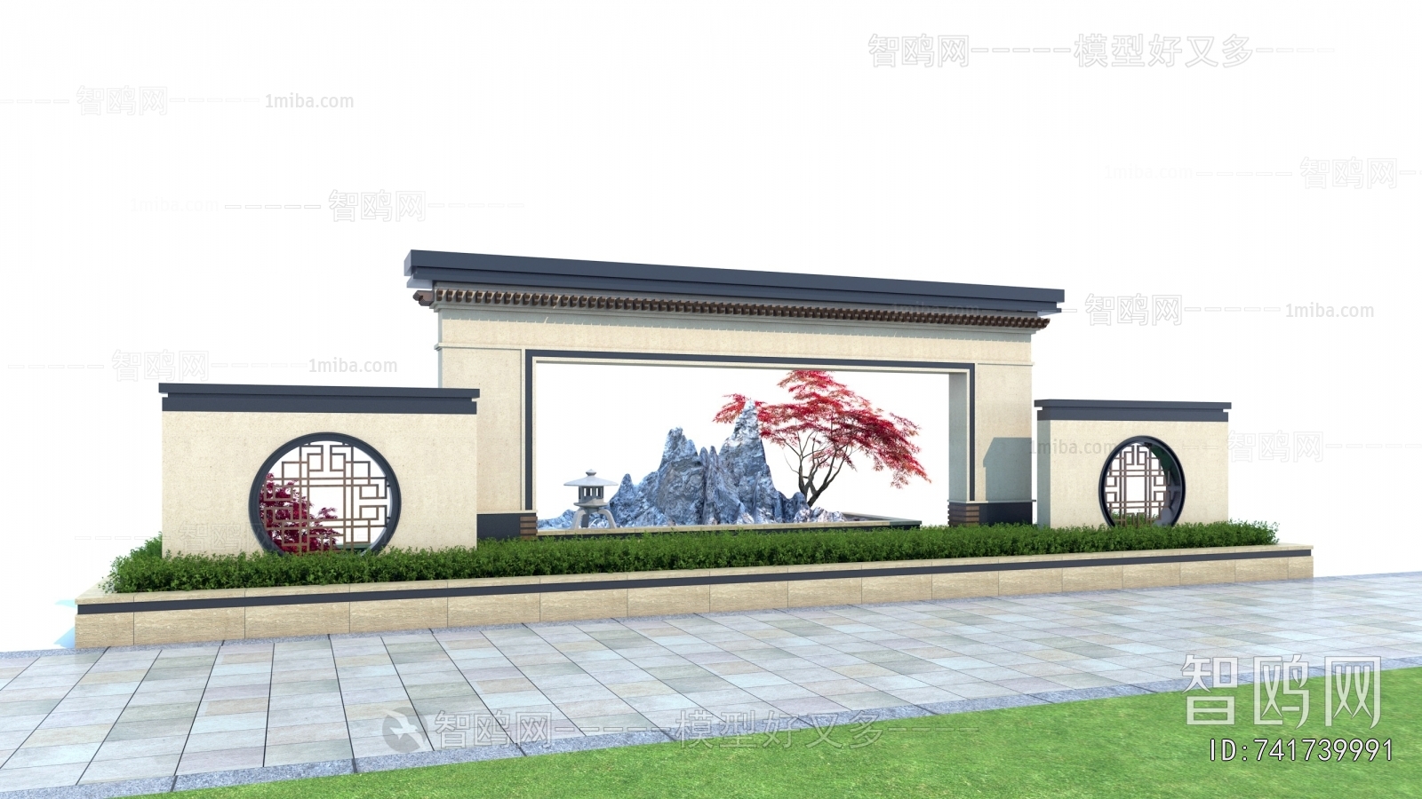 New Chinese Style Landscape Wall