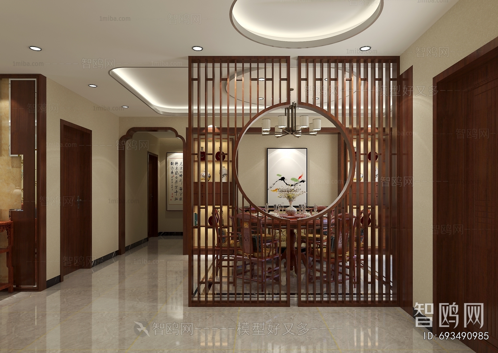 New Chinese Style Dining Room