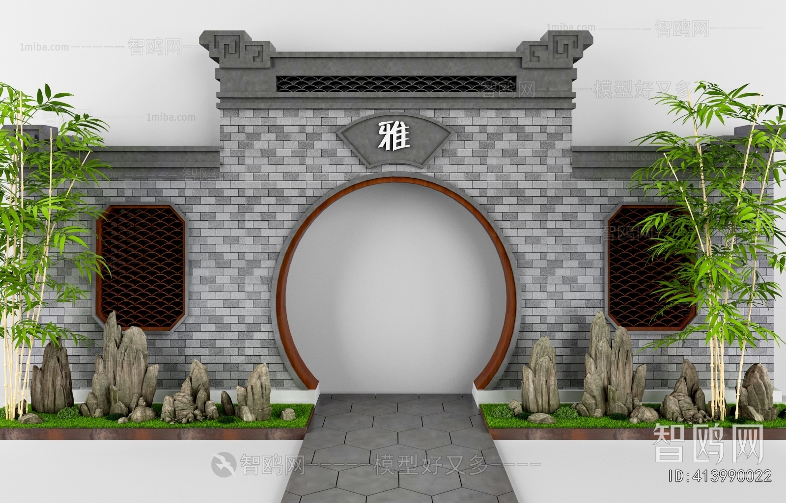 New Chinese Style Landscape Wall