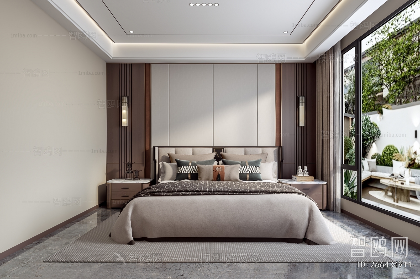 New Chinese Style Bedroom