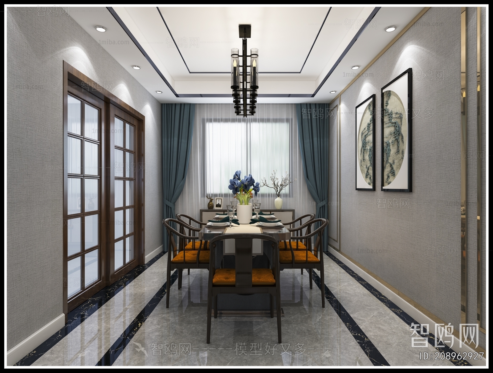 New Chinese Style Dining Room