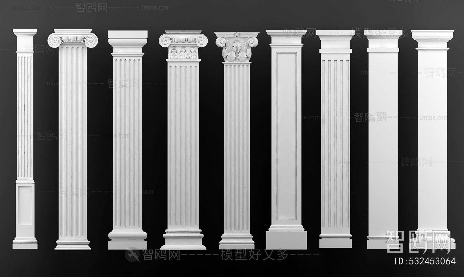 European Style Roman Pillar