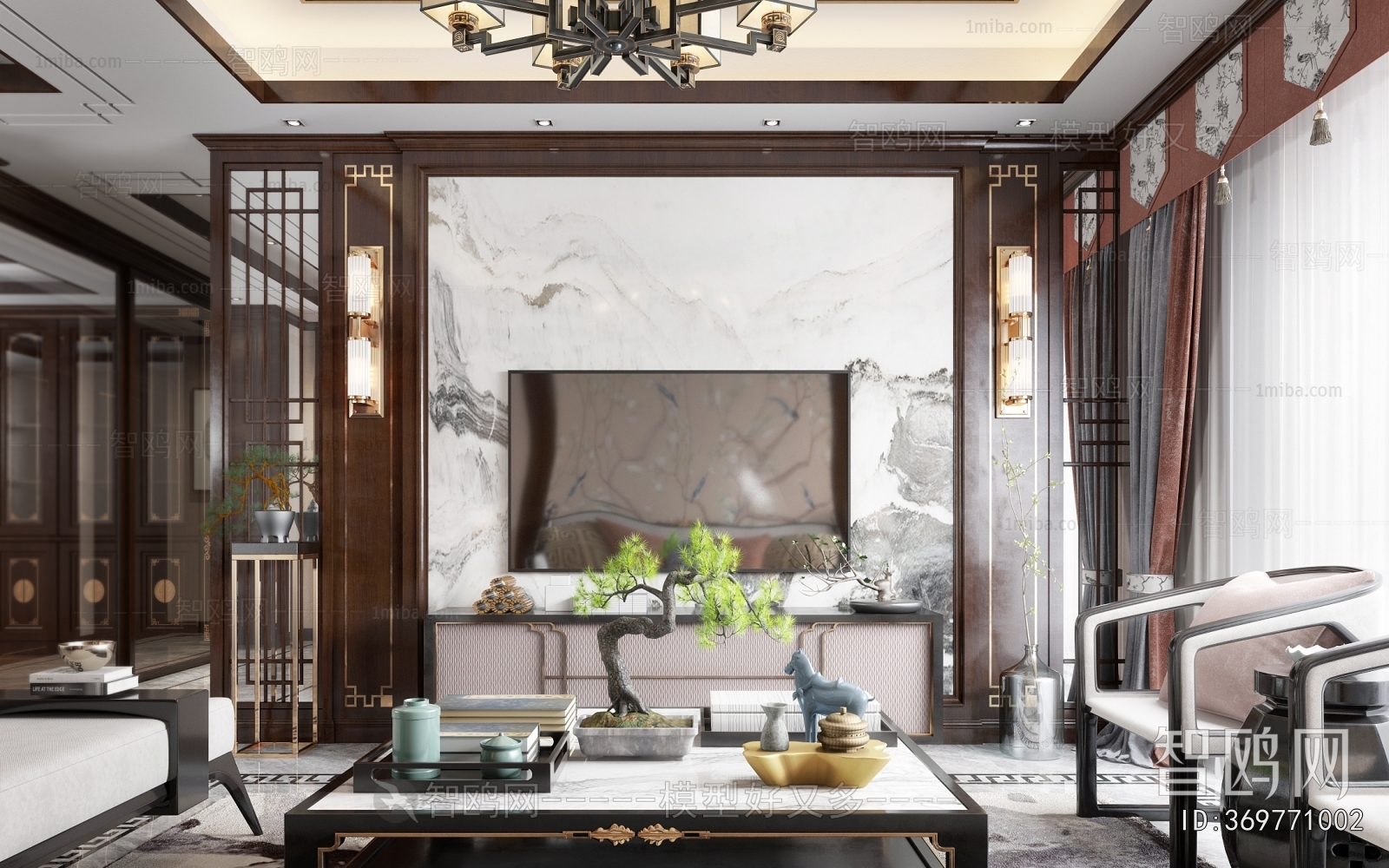 New Chinese Style Dining Room