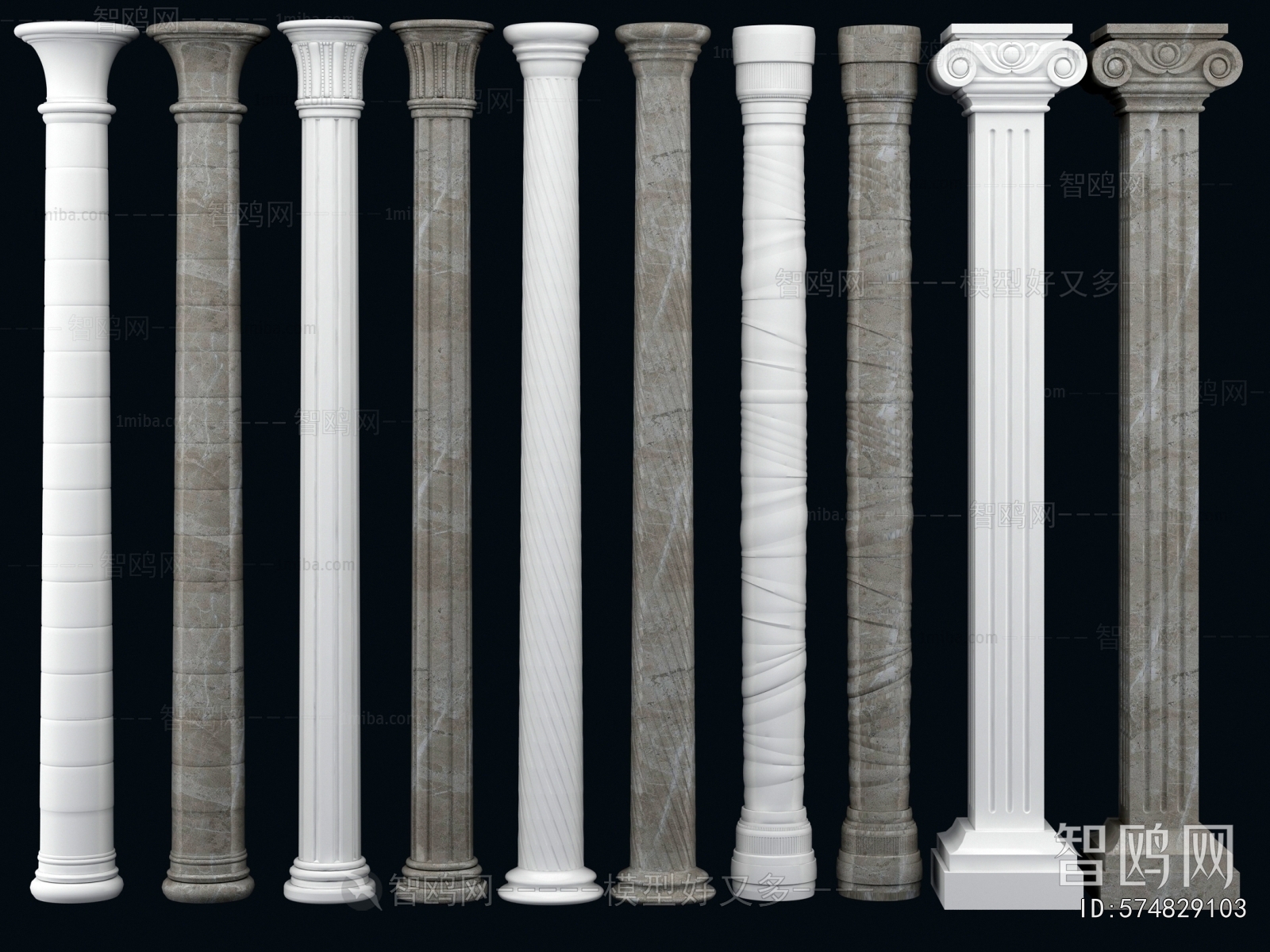 European Style Roman Pillar