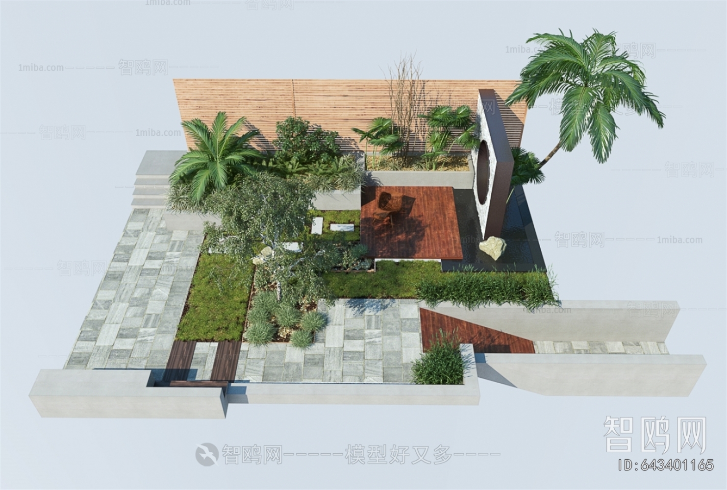 Modern Courtyard/landscape