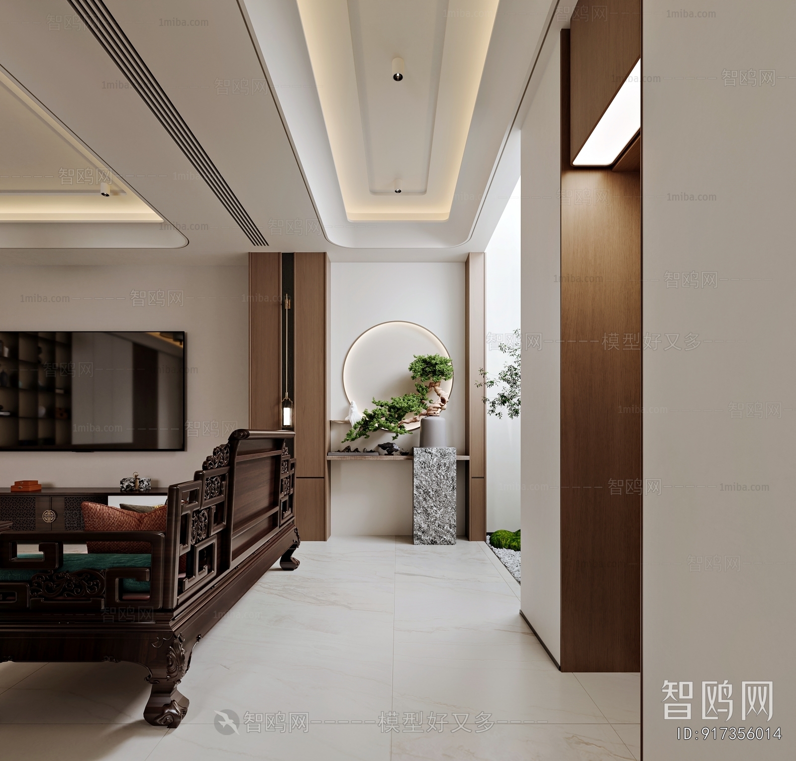 New Chinese Style Hallway