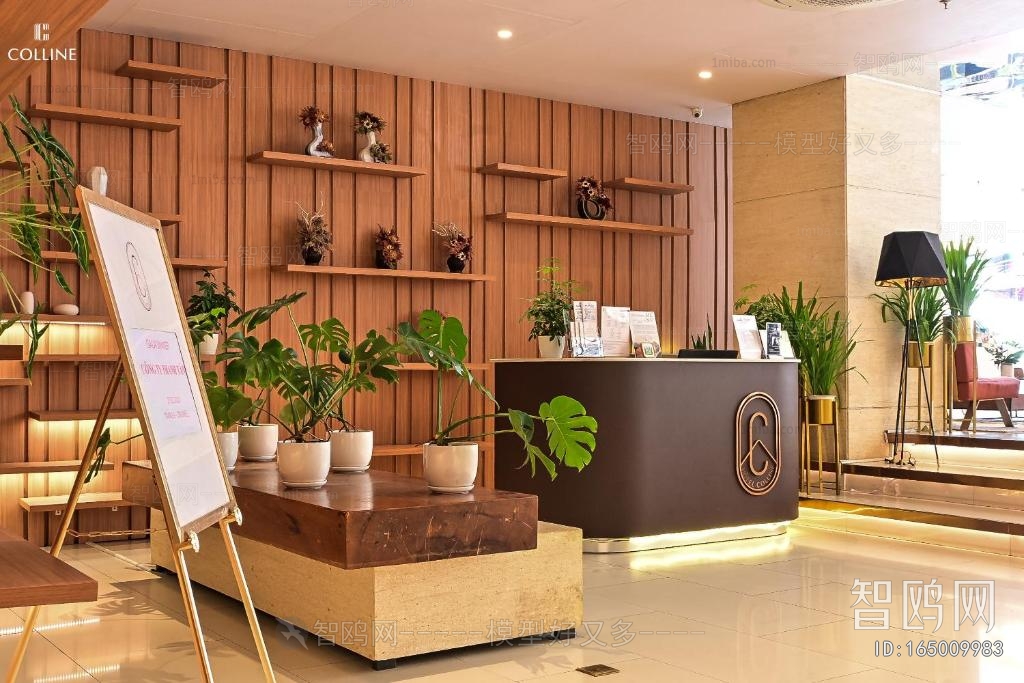 Modern Office Reception Desk