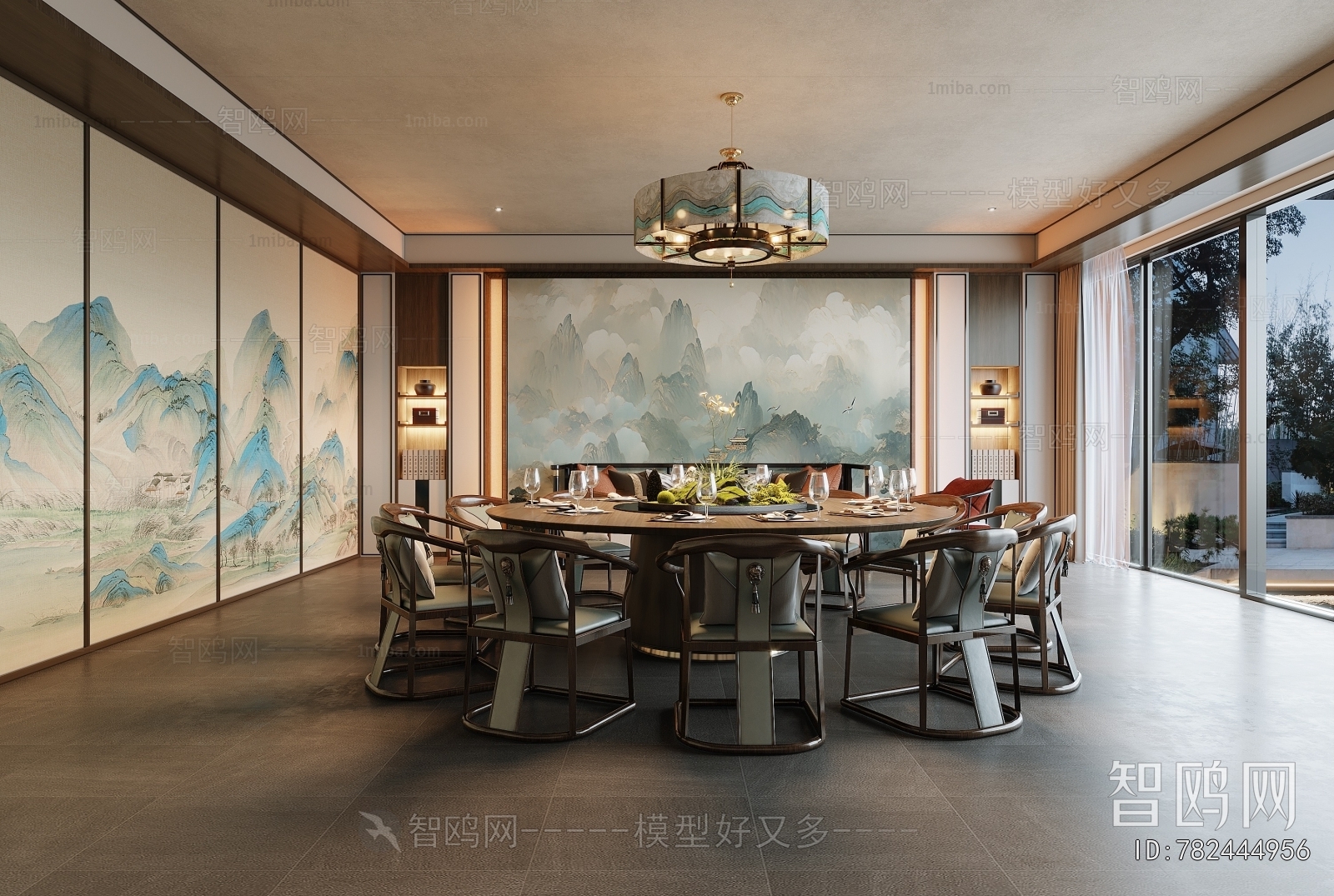 New Chinese Style Dining Room