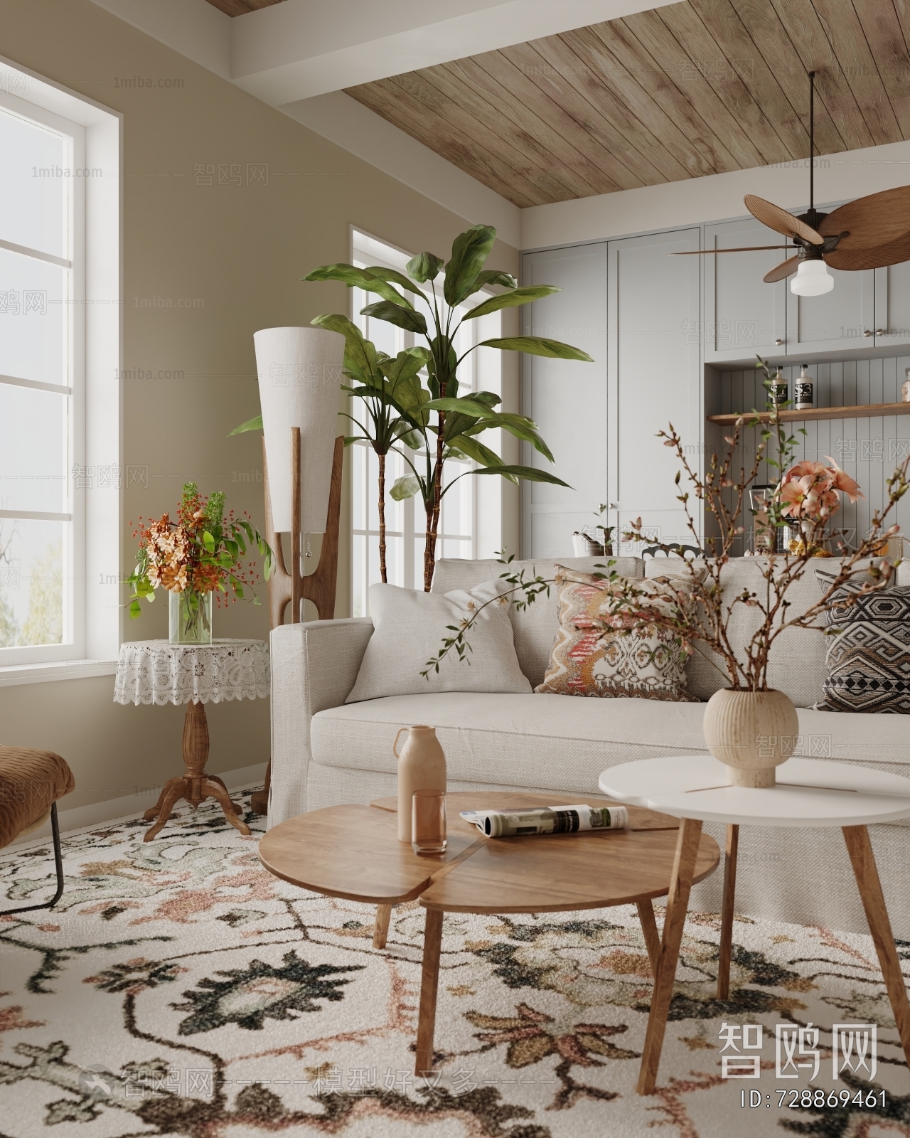 Idyllic Style Wabi-sabi Style Dining Room