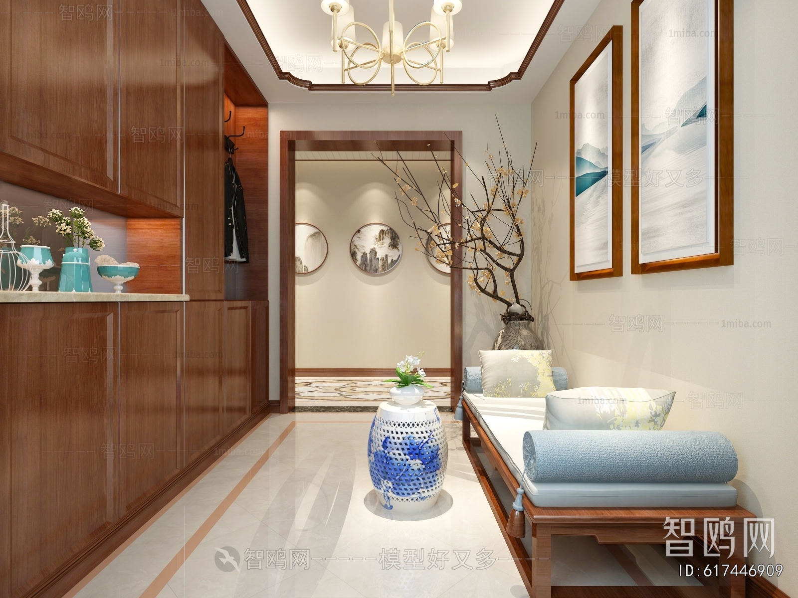 New Chinese Style Hallway