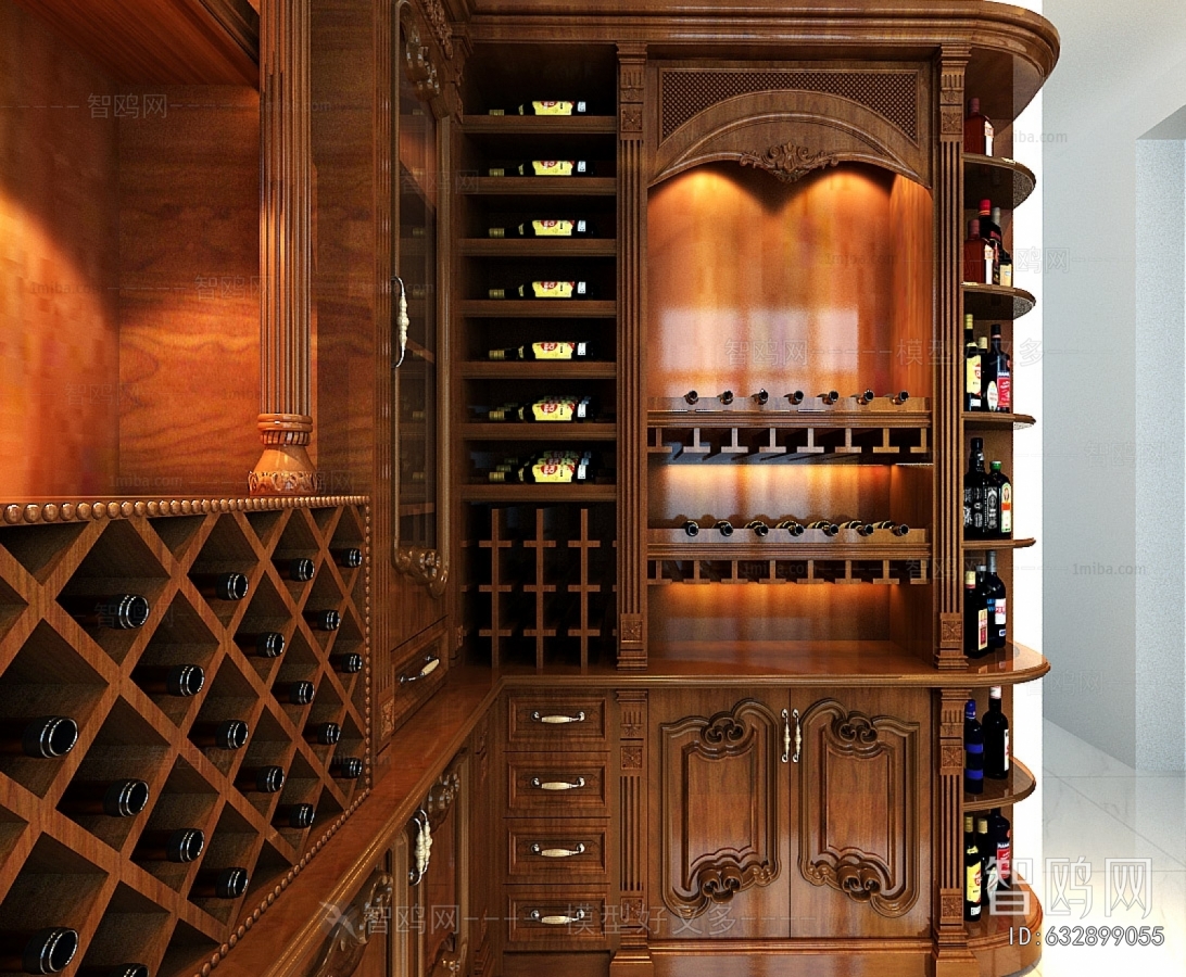 European Style Wine Cabinet