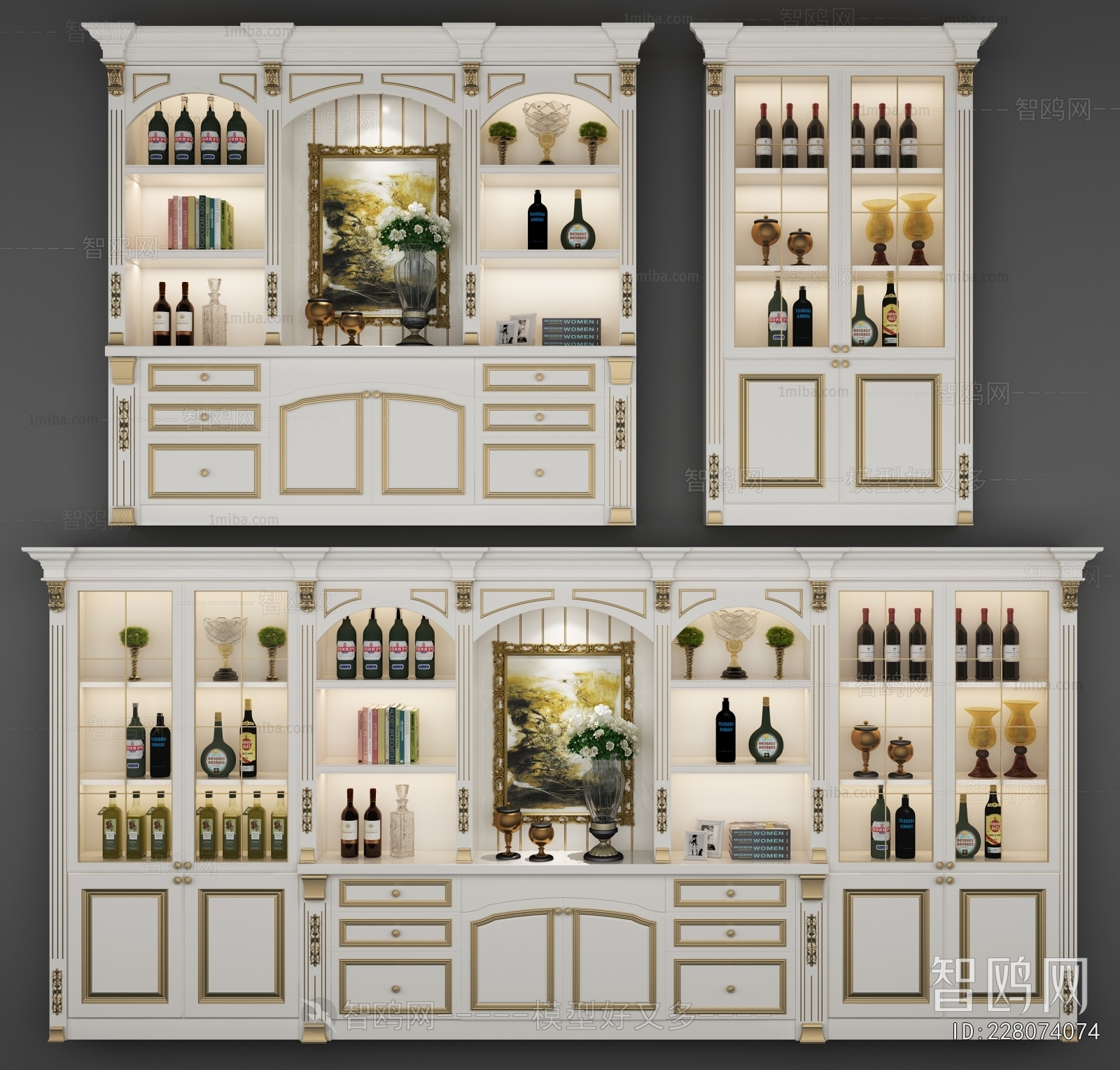 European Style Wine Cabinet