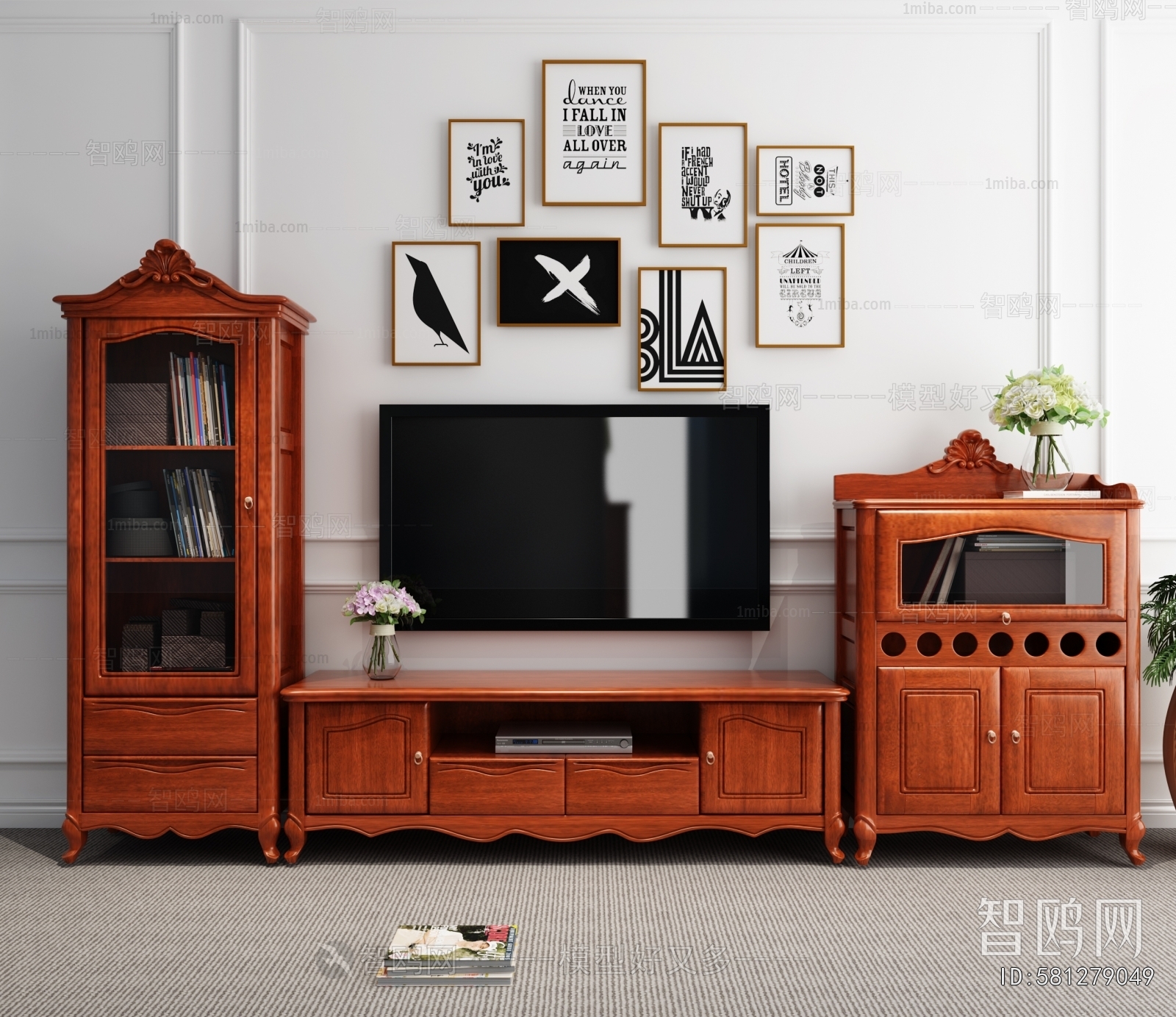 European Style TV Cabinet