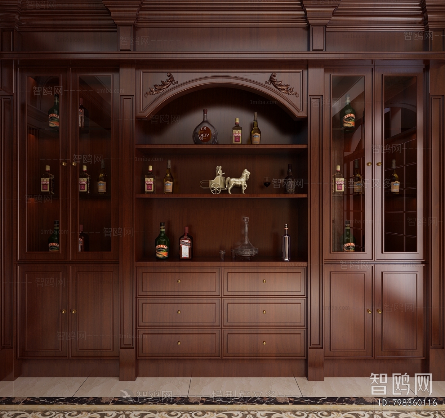 American Style Wine Cabinet