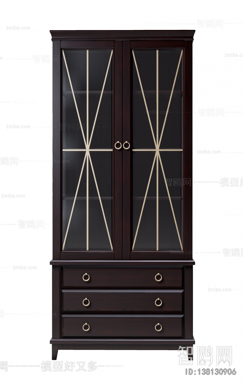 Simple European Style Wine Cabinet