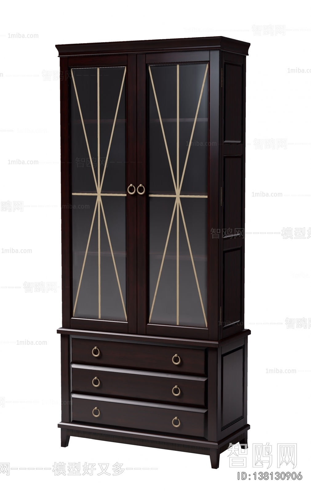 Simple European Style Wine Cabinet