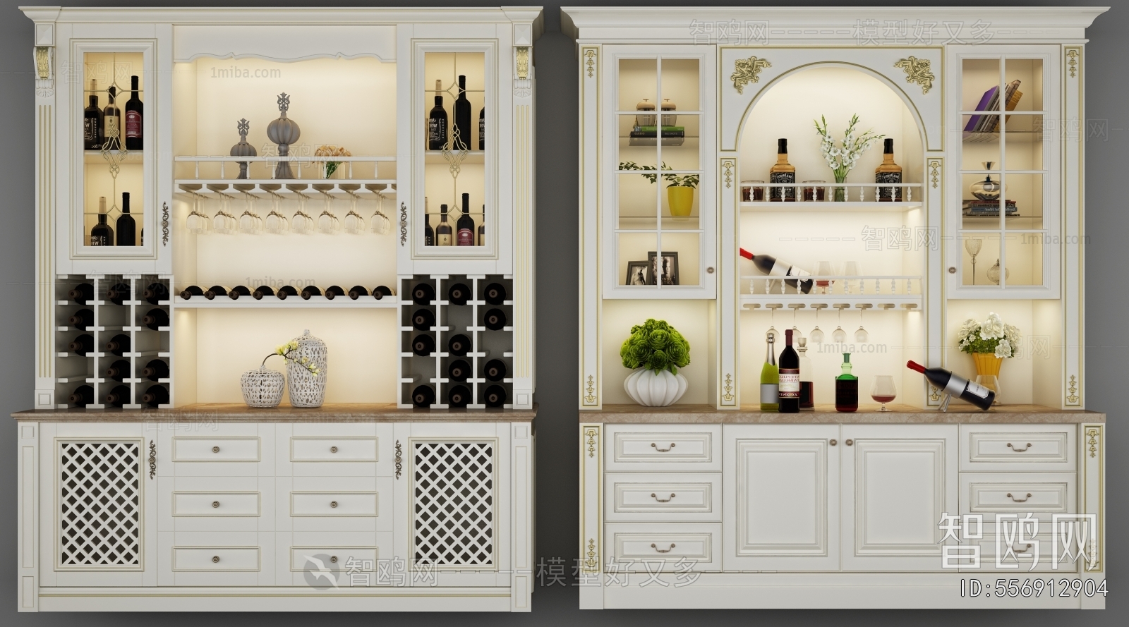 European Style Wine Cabinet