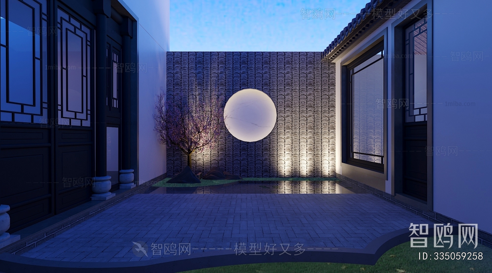 New Chinese Style Courtyard/landscape