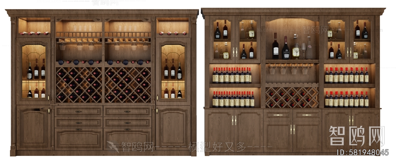 European Style Wine Cabinet