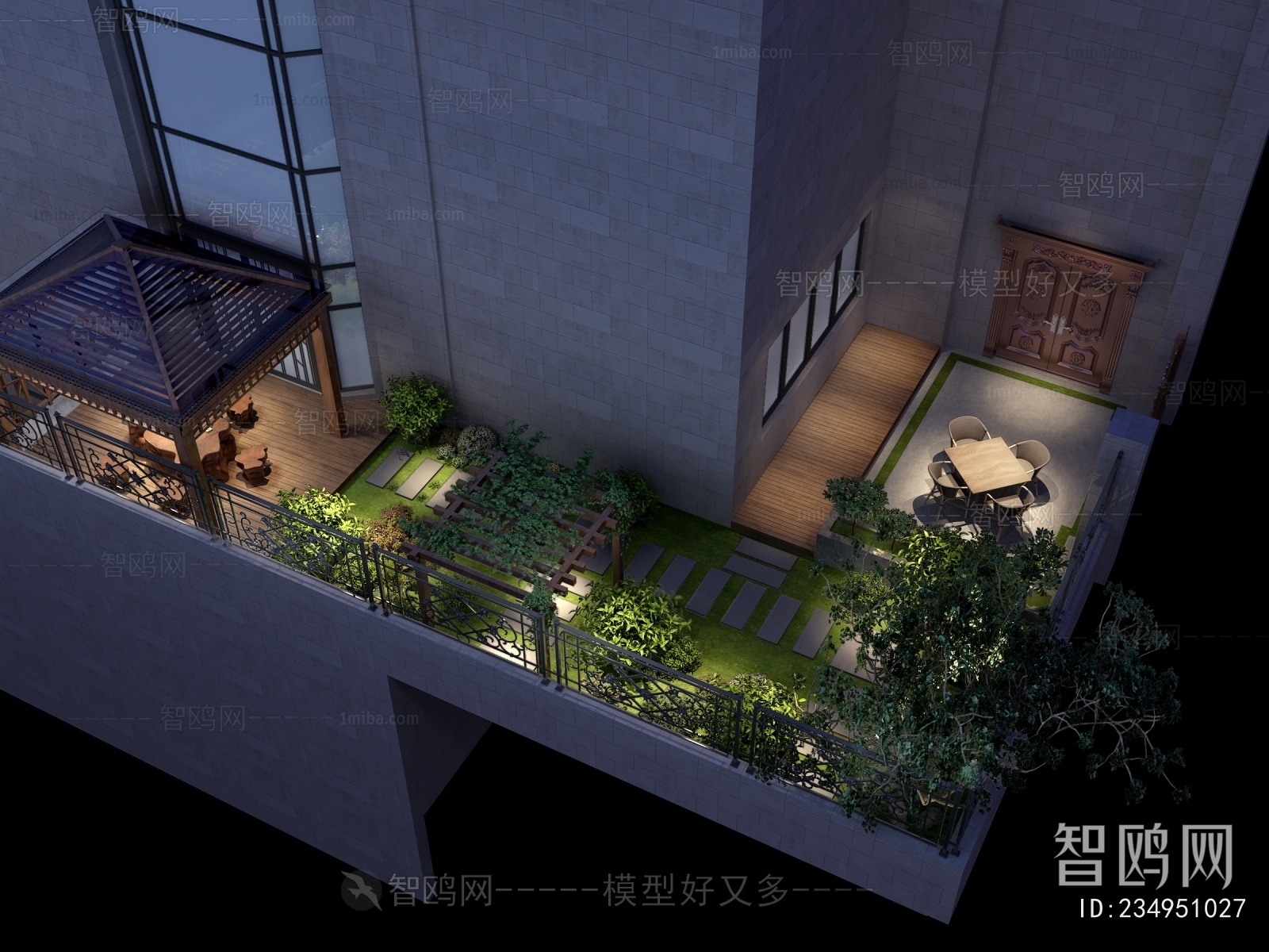 New Chinese Style Terrace