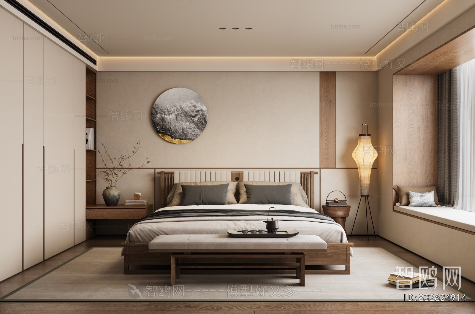 New Chinese Style Bedroom