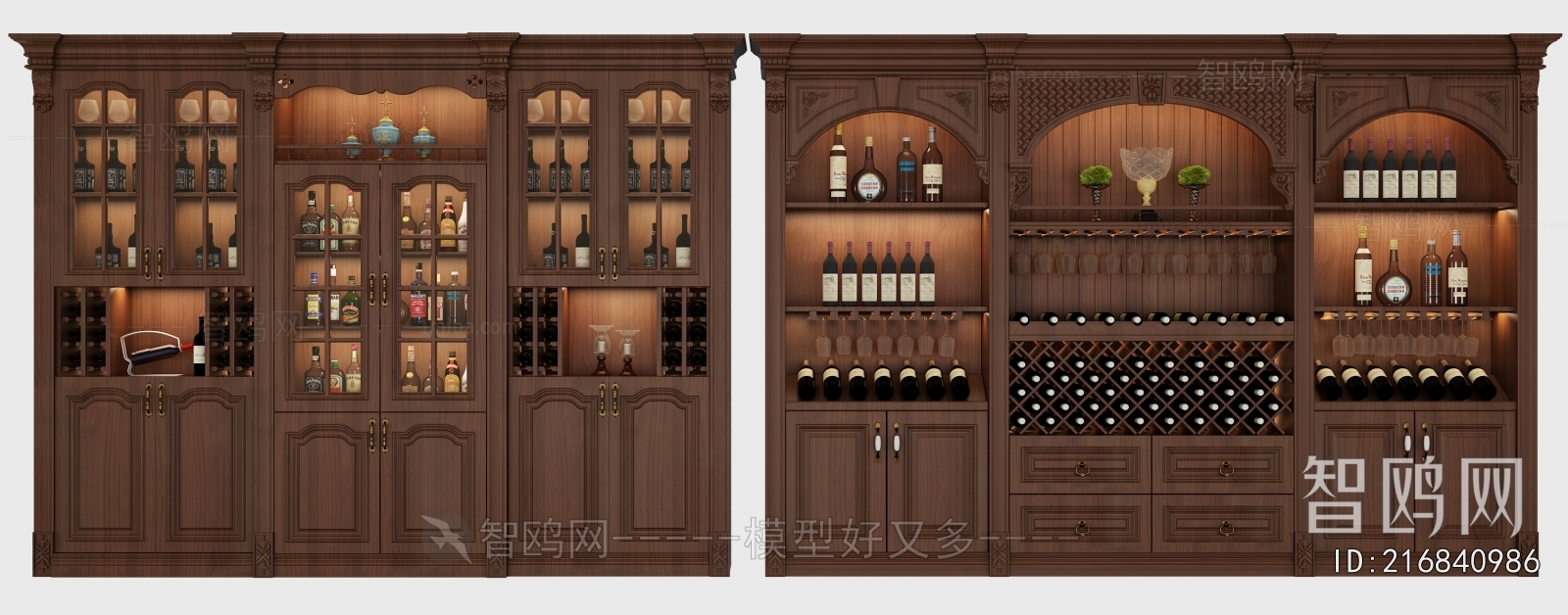 European Style Wine Cabinet