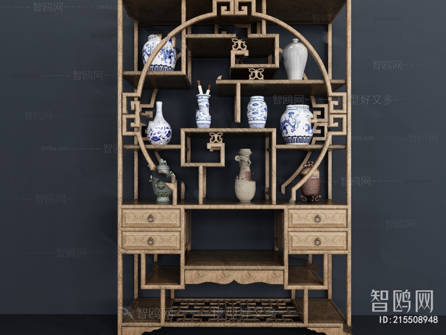 Chinese Style Antique Rack