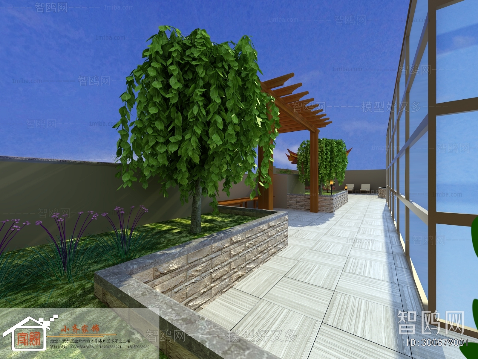 New Chinese Style Courtyard/landscape