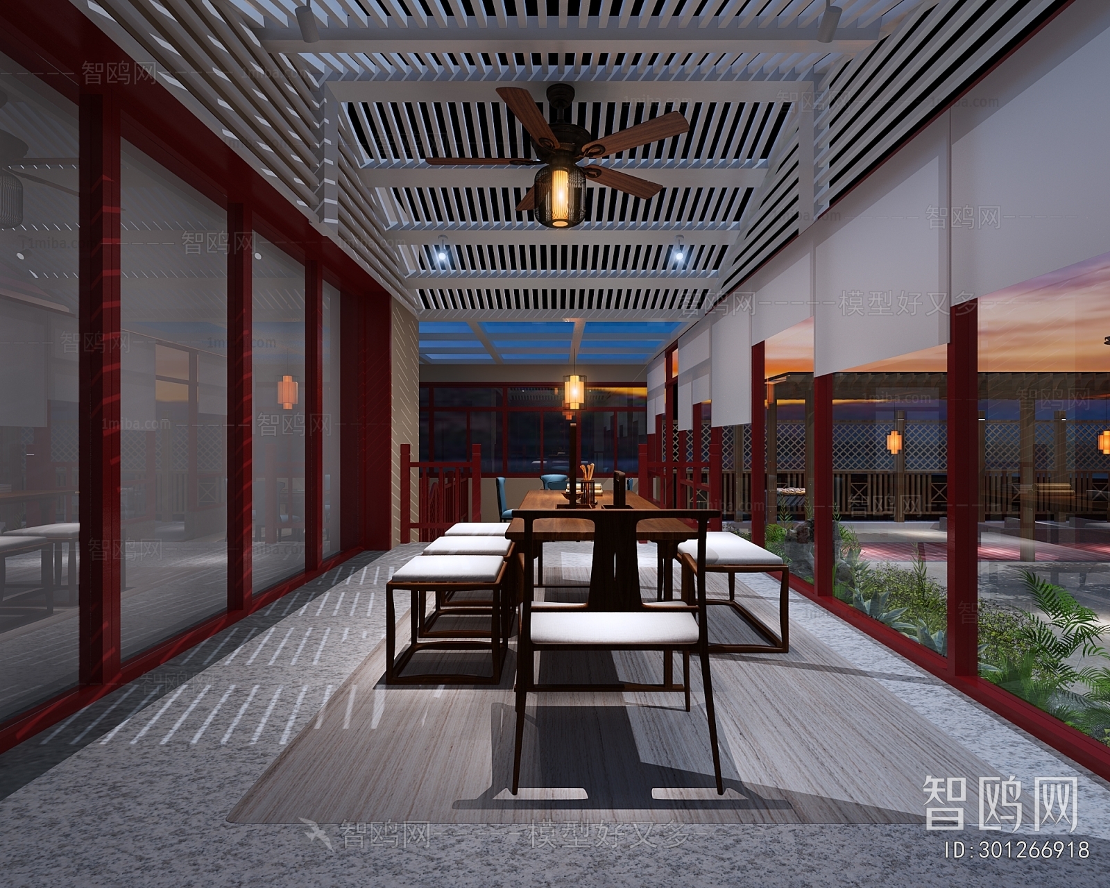 New Chinese Style Courtyard/landscape