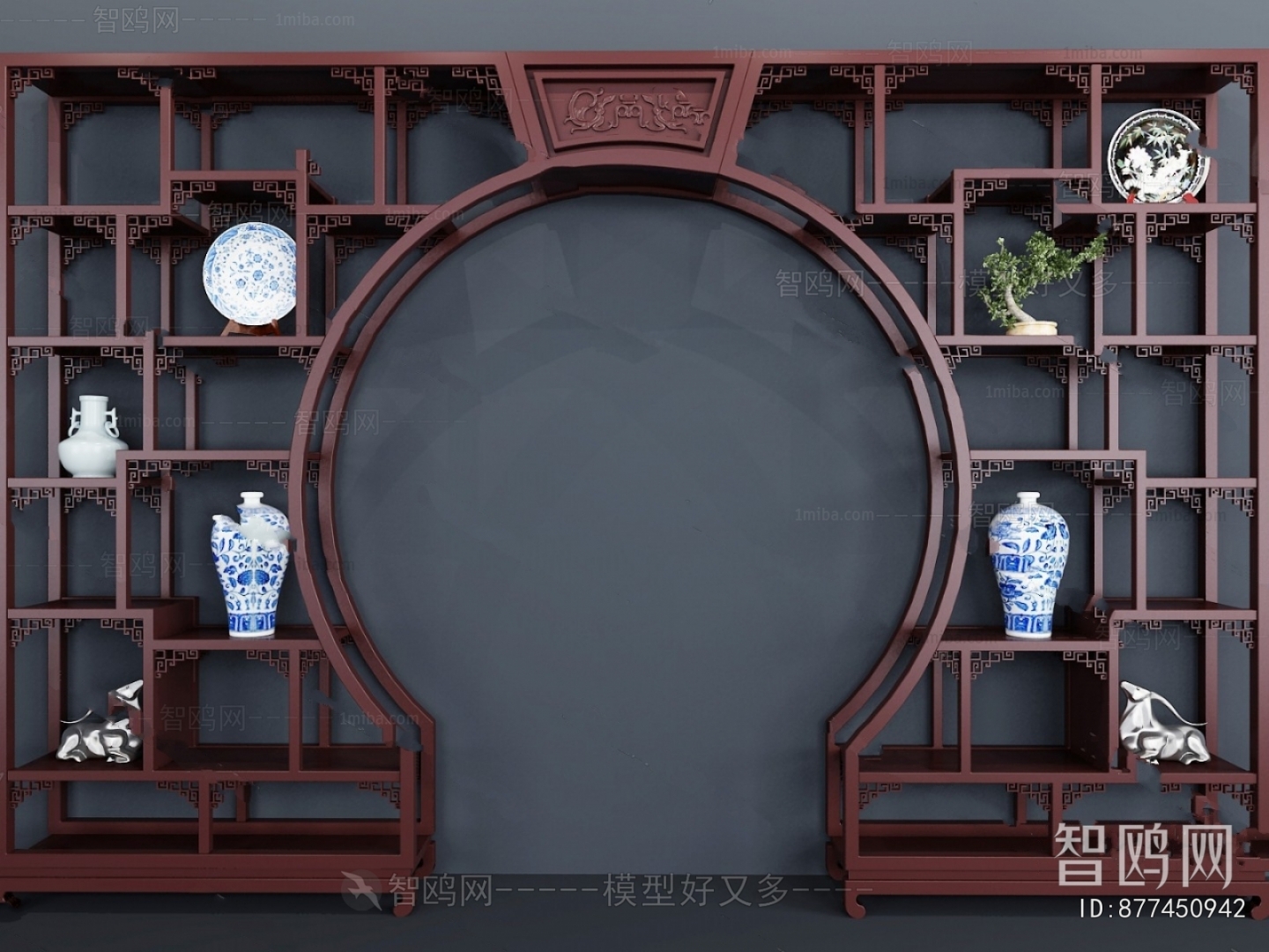 Chinese Style Antique Rack