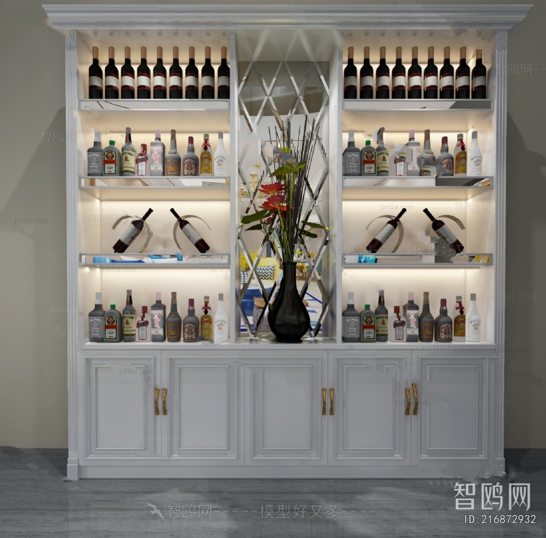 European Style Wine Cabinet