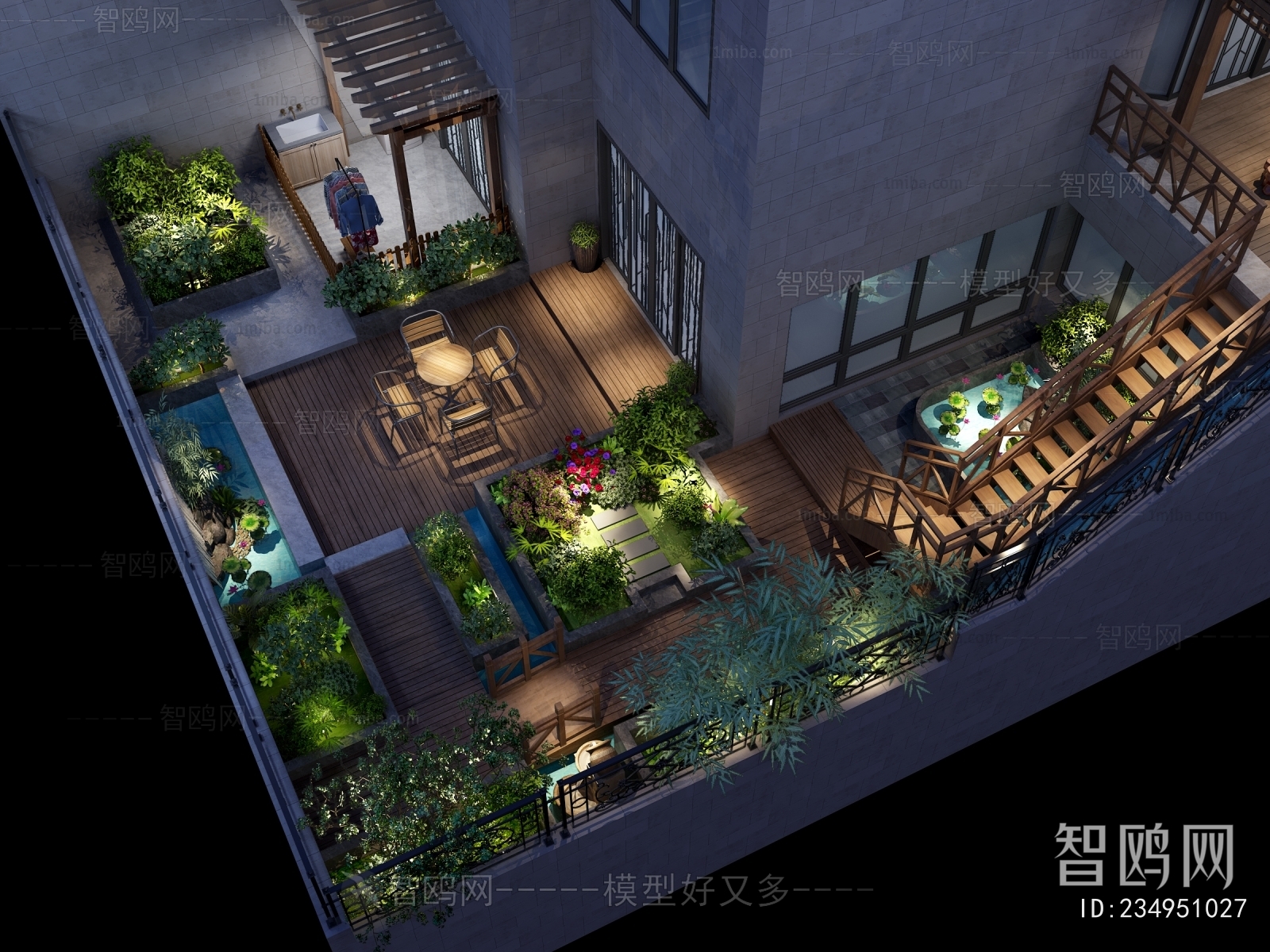 New Chinese Style Terrace