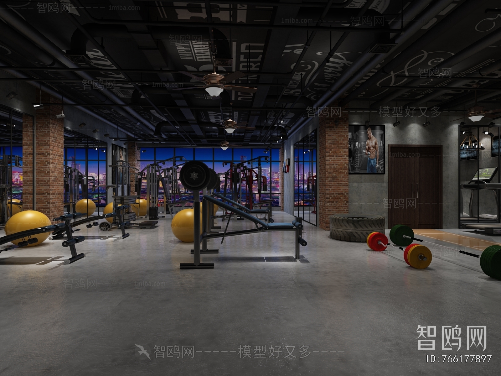 Industrial Style Gym