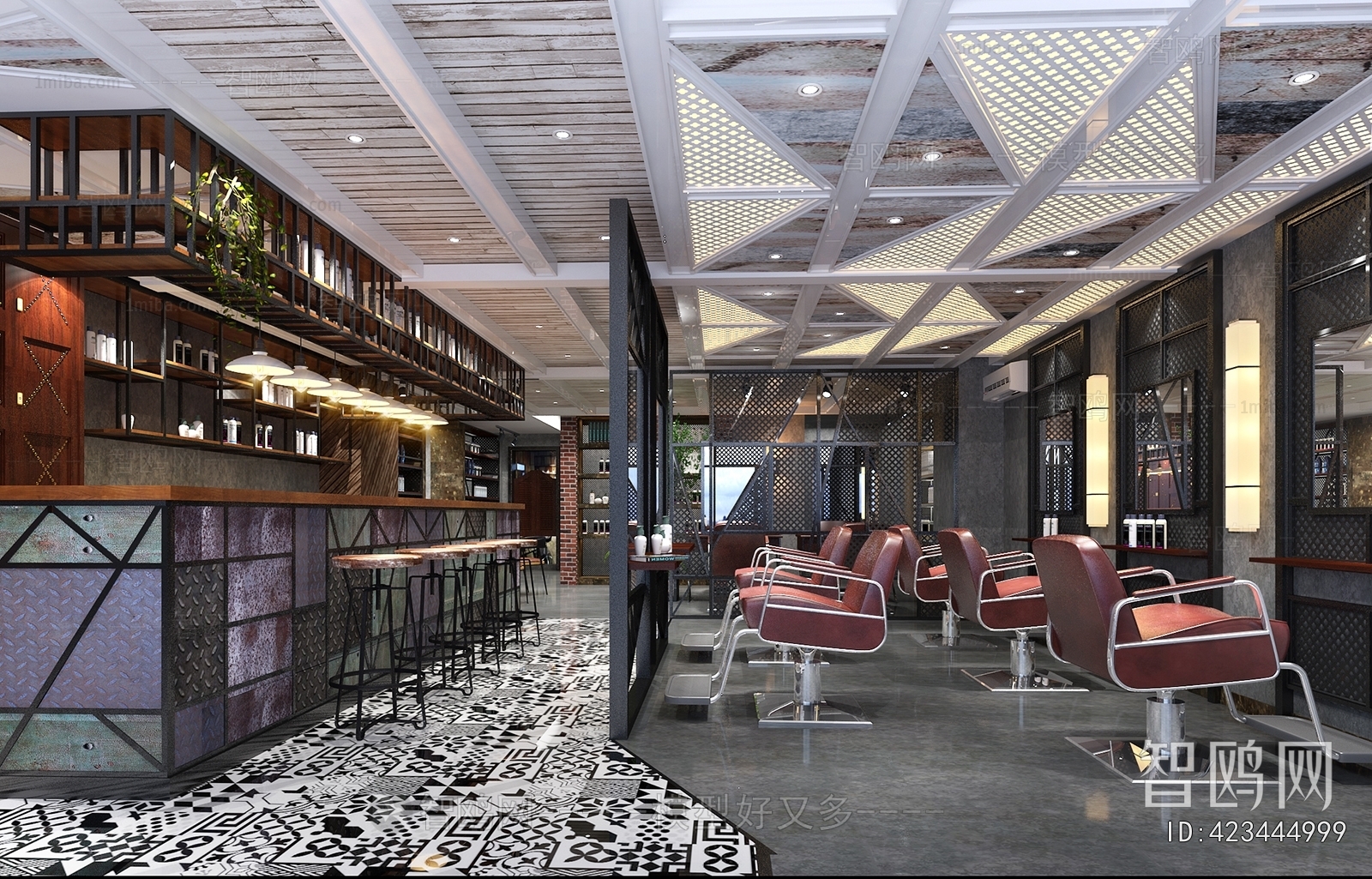 Industrial Style Barbershop