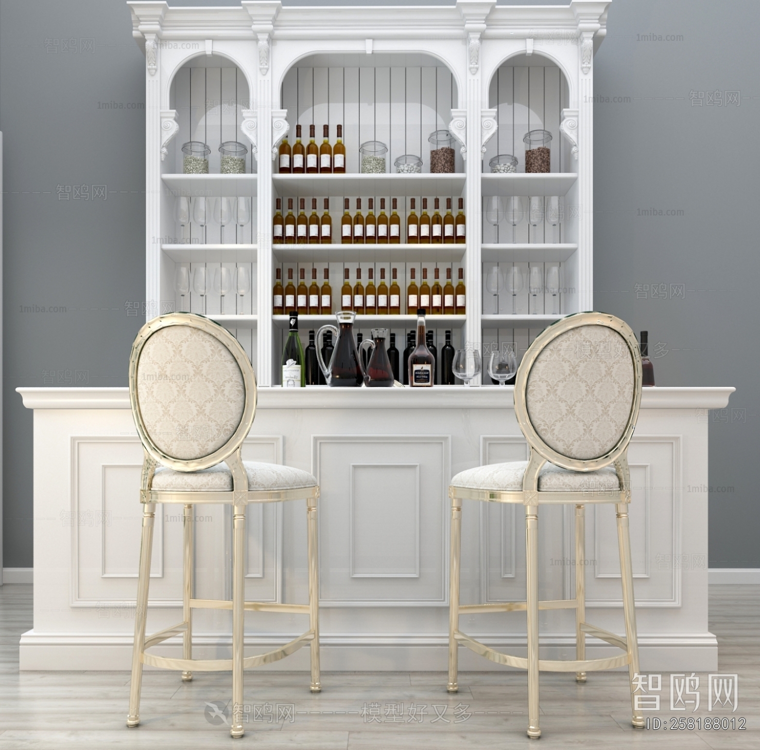 European Style Wine Cabinet