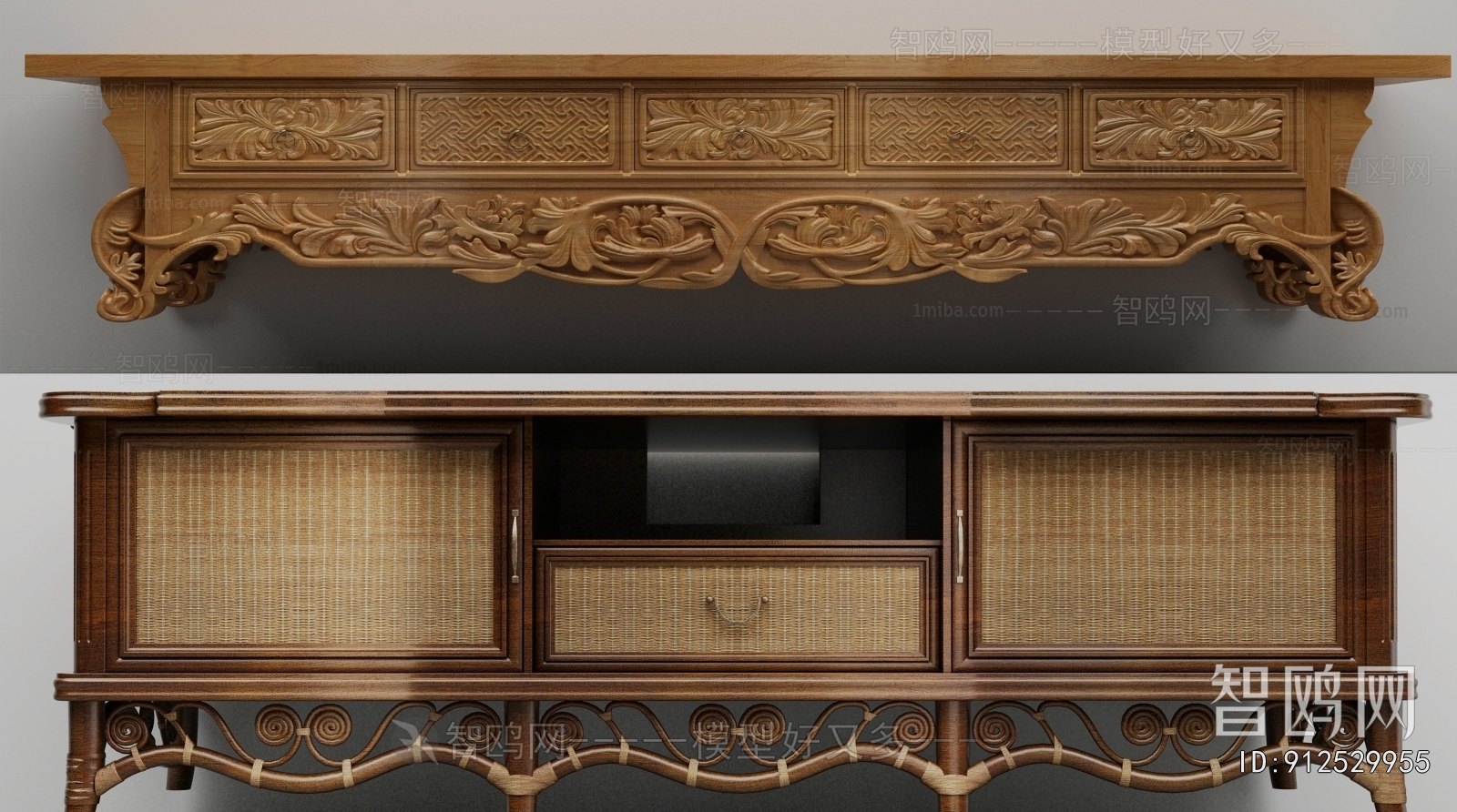 Chinese Style TV Cabinet