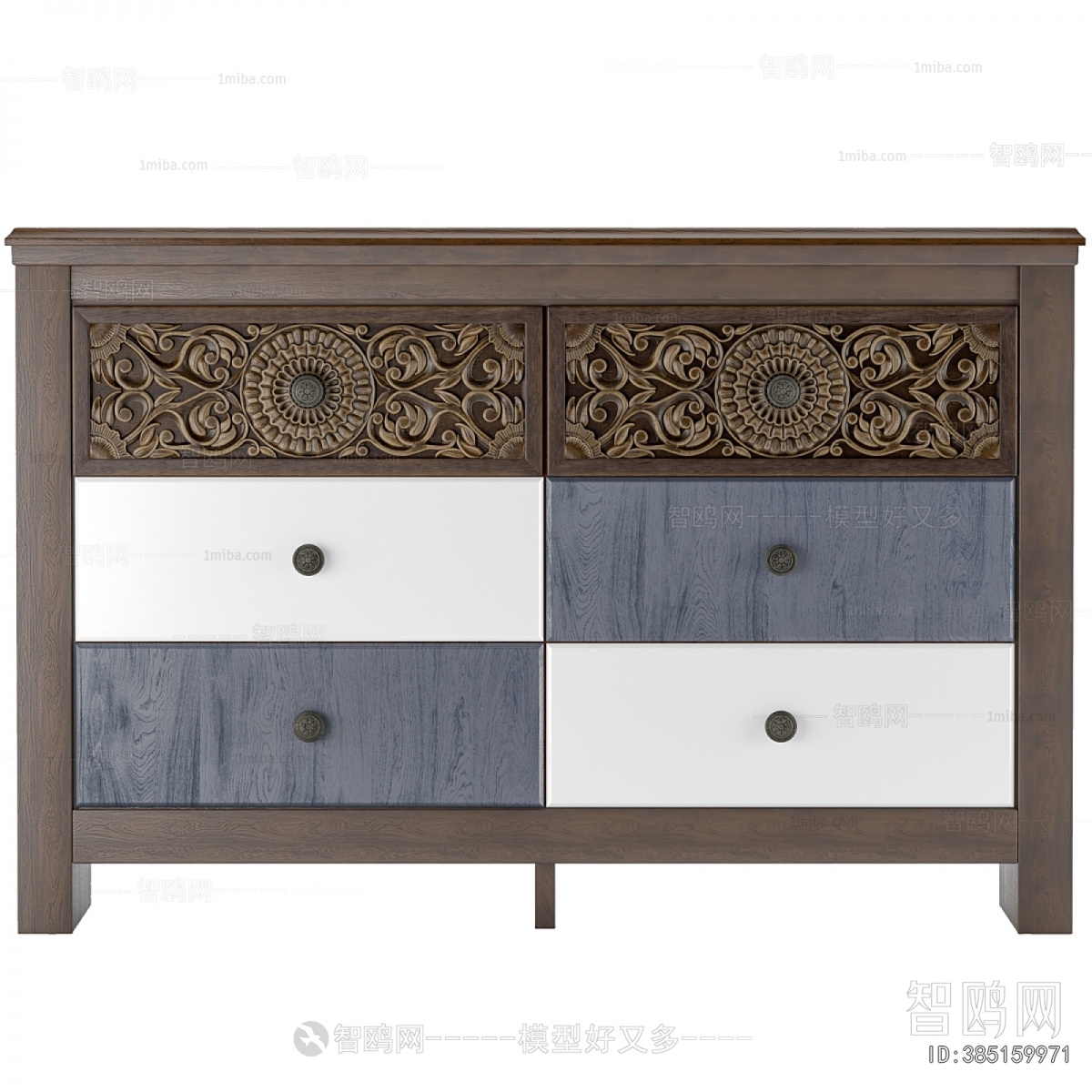 Southeast Asian Style Side Cabinet