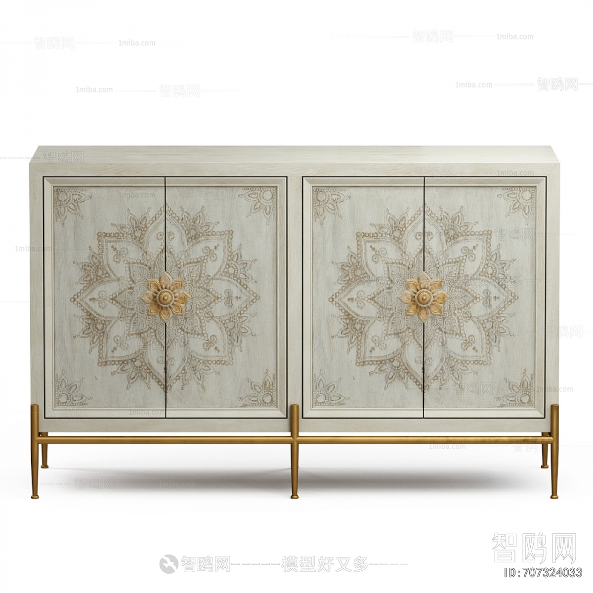 French Style Side Cabinet