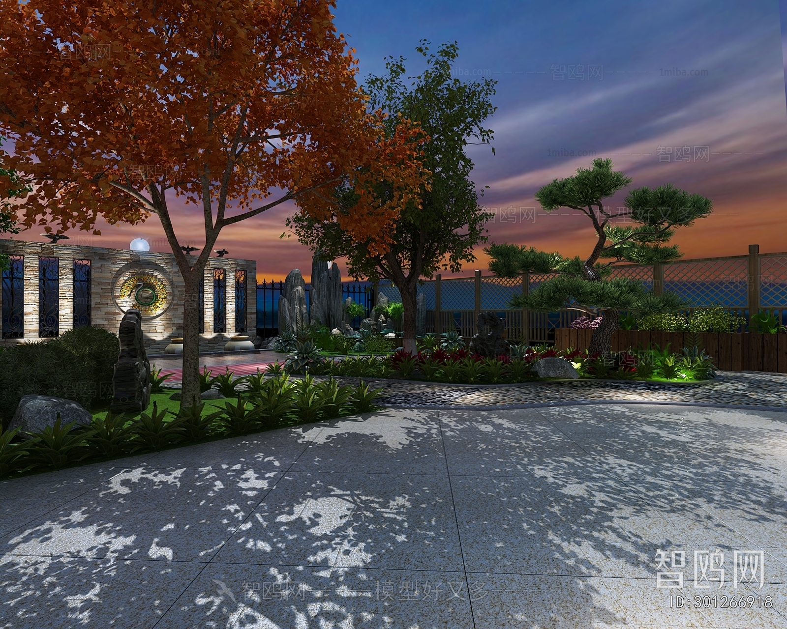 New Chinese Style Courtyard/landscape