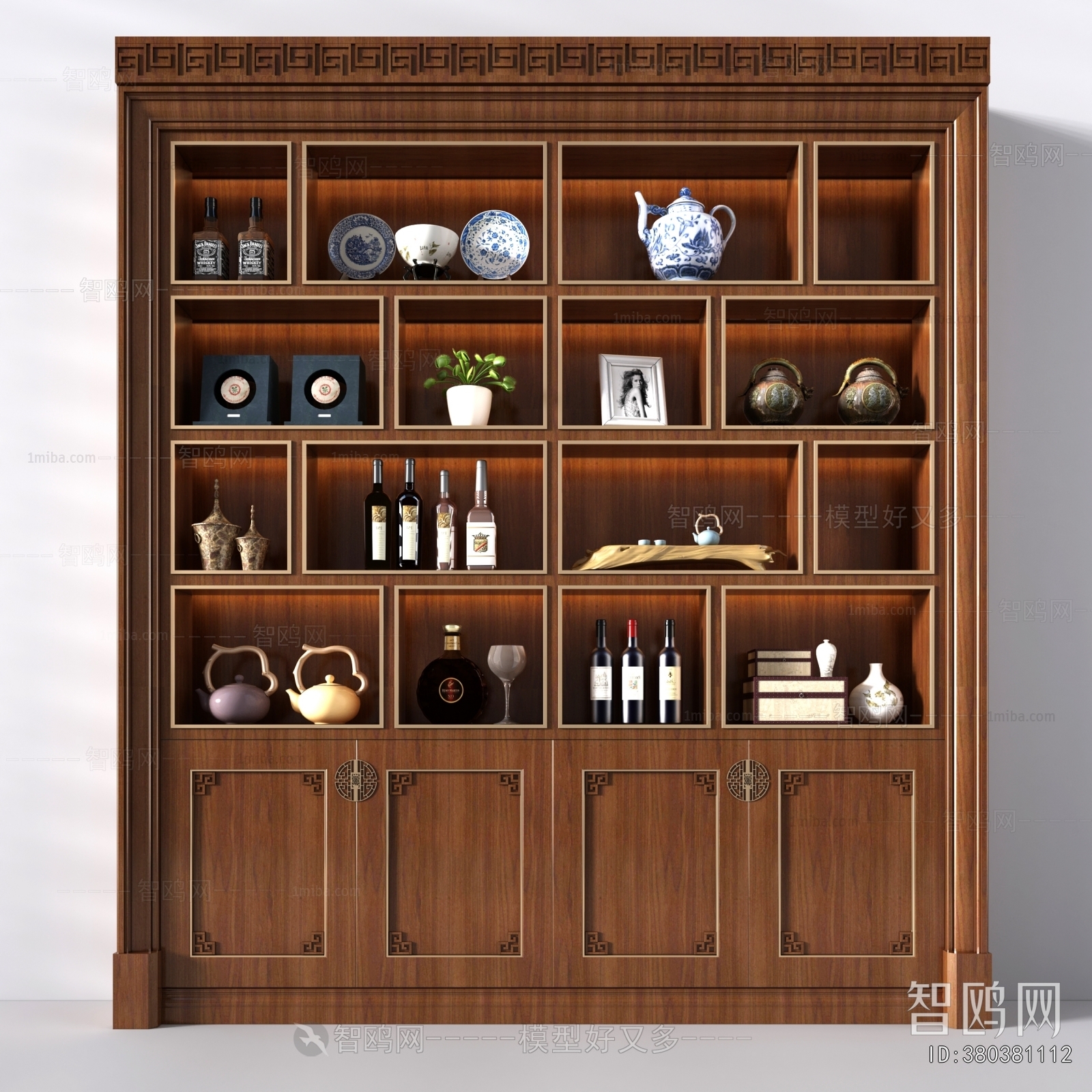 New Chinese Style Wine Cabinet