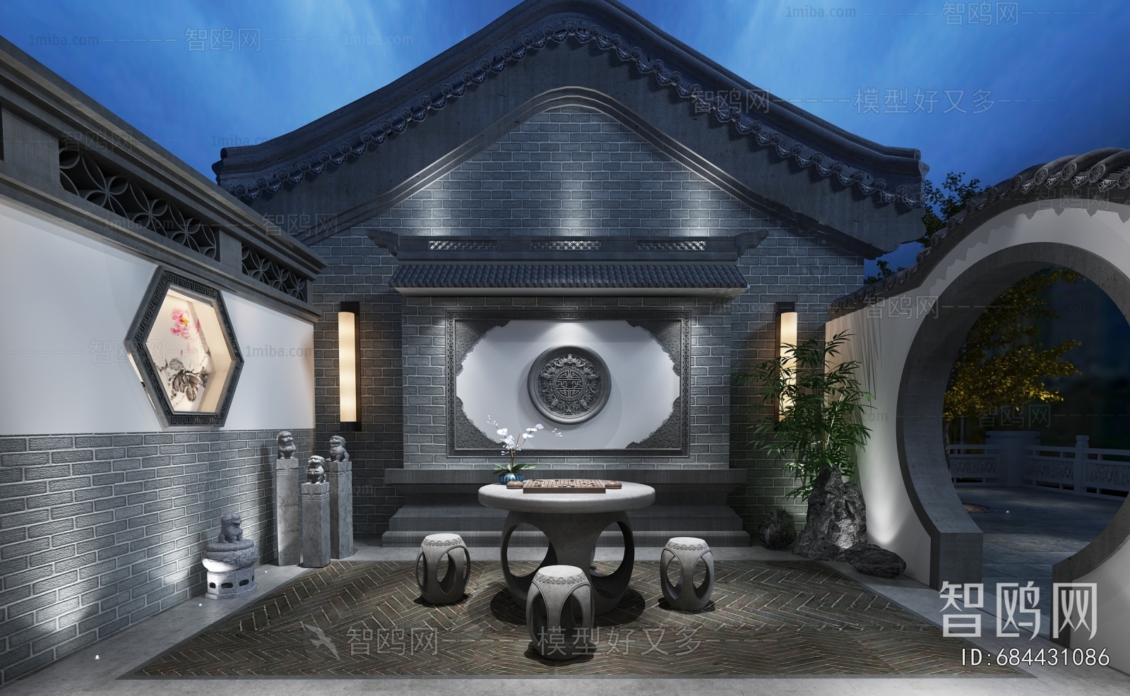 Chinese Style Courtyard/landscape