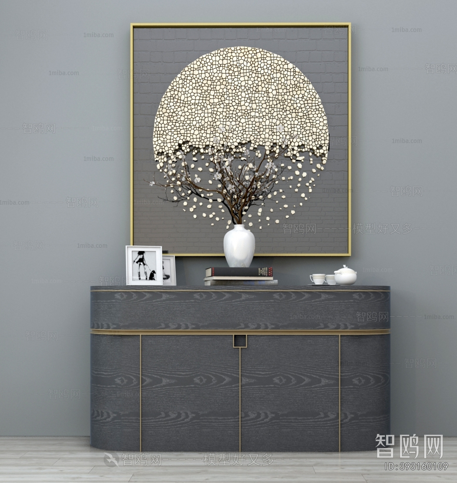 New Chinese Style Entrance Cabinet