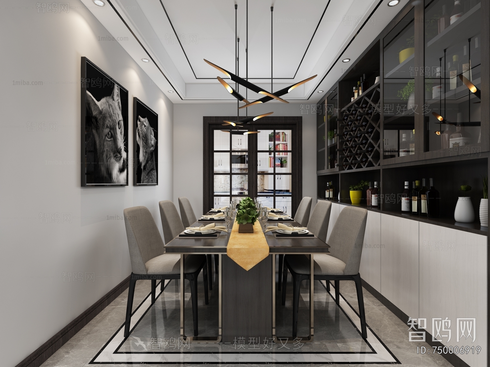 Post Modern Style Dining Room