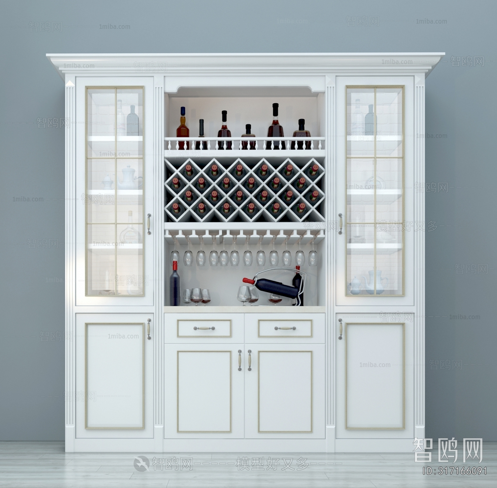 European Style Wine Cabinet