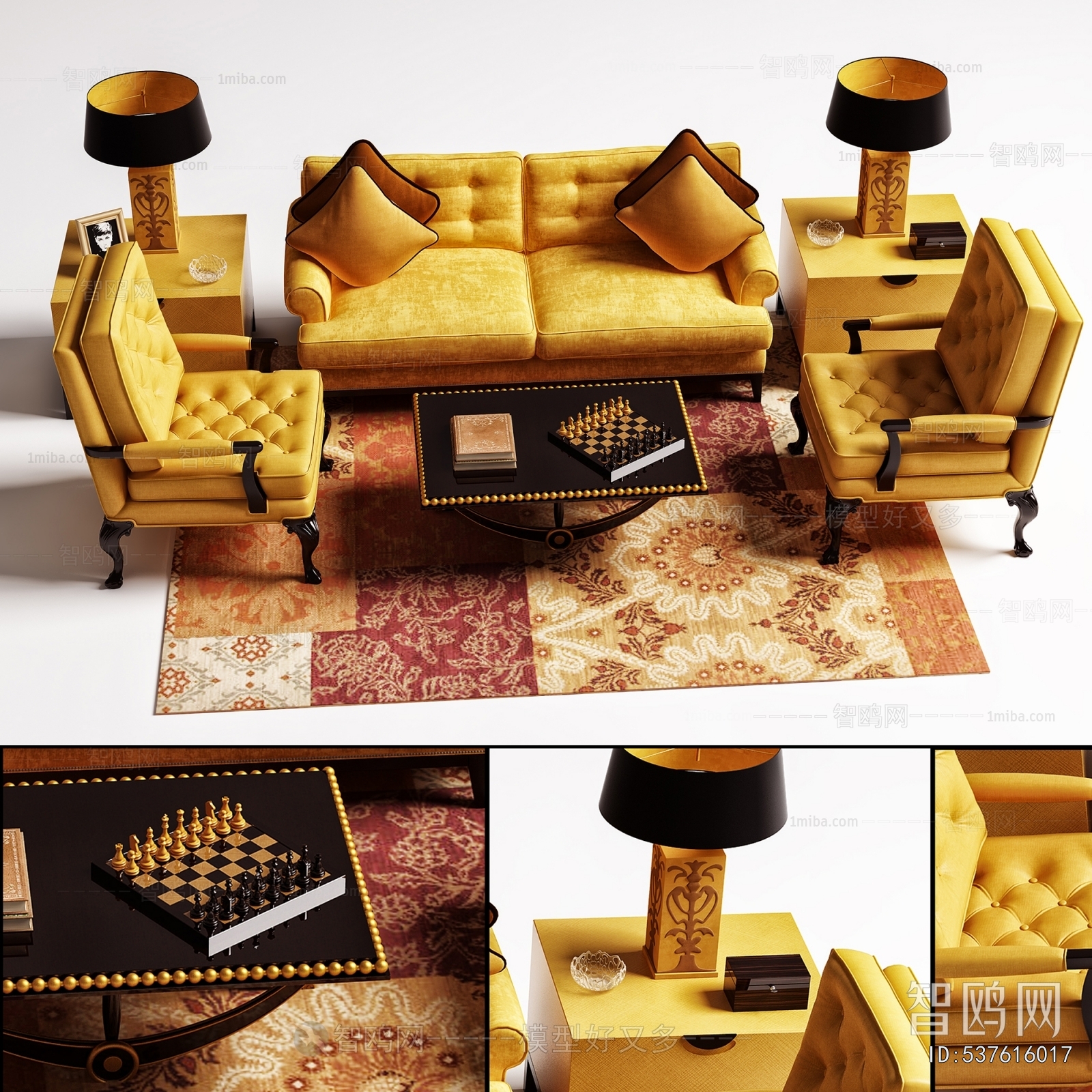 European Style Sofa Combination