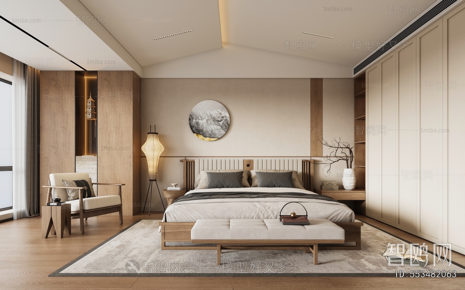 New Chinese Style Bedroom